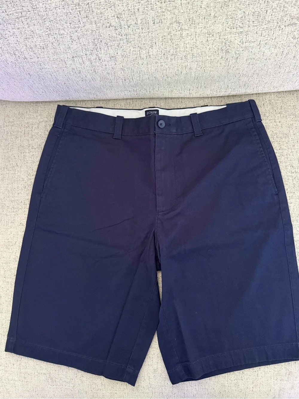 Men’s J.Crew Flex Chino Shorts Navy, NWT, 36”